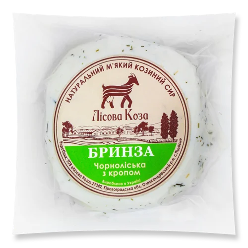 Сир М'який З Кропом Бринза Чорноліська Лісова Коза, 25.05% Жиру, кг