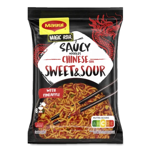 Вермішель Швидкого Приготування В Соусі З Кисло-Солодким Смаком Magic Asia Maggi, м/у 128г