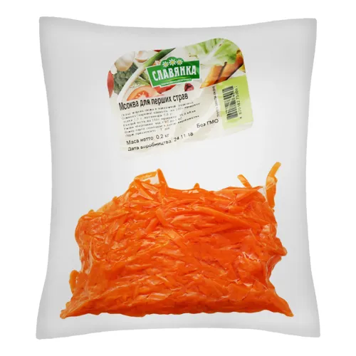 Морква для перших страв Славянка вищого ґатунку 0.2кг