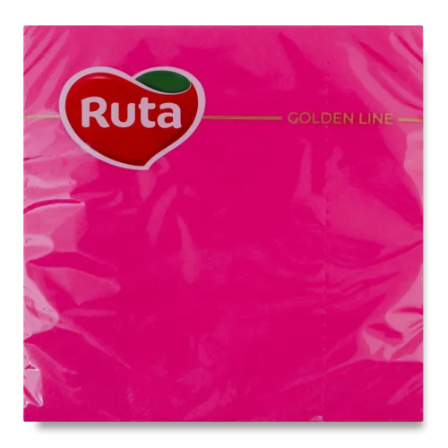 Серветки Ruta рожеві 3-шарові 33х33 см
