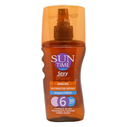 Масло активатор засмаги Sun Time Sexy Bronze SPF 6  150мл