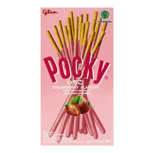 Соломка бісквітна зі смаком полуниці Pocky к/у 45г