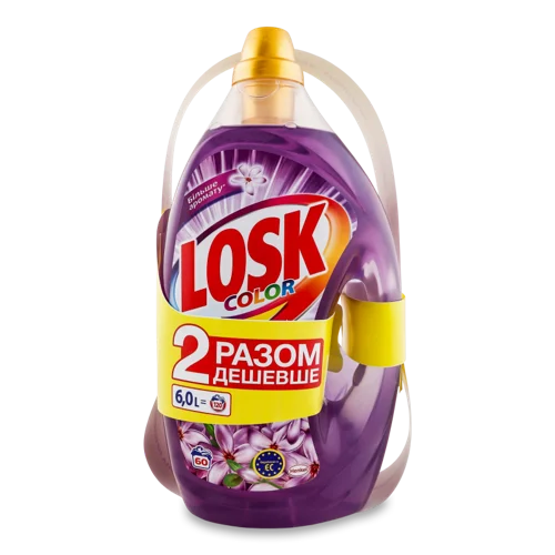 Рідкий Засіб Для Прання З Ароматерапією Жасмин, Ефірні Олії, Color Losk 2х3л