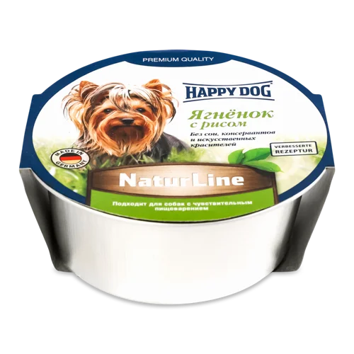 Корм Для Собак Happy Dog NaturLine Ягненок-Рис В/ґ, 1 кг