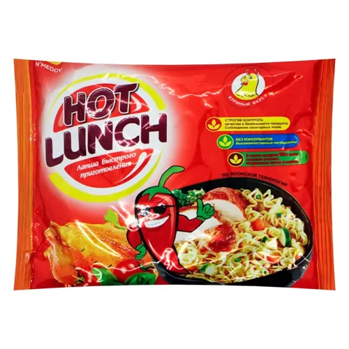 Локшина Hot Lunch зі смаком пікантної курки швидкого приготування 50г