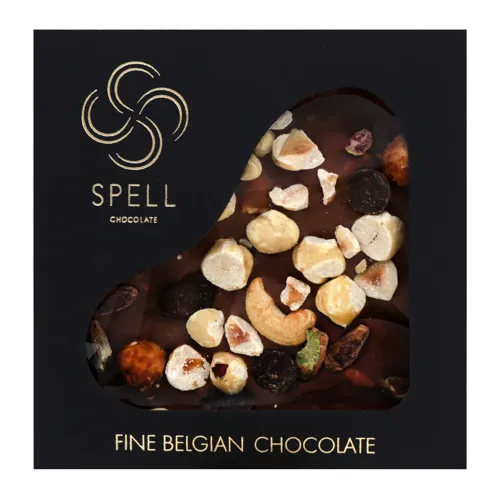 Шоколад молочний з асорті горіха Spell к/у 120г