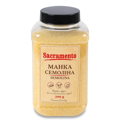 Крупа Манна Семоліна Sacramento В/ґ, П/Б 700г