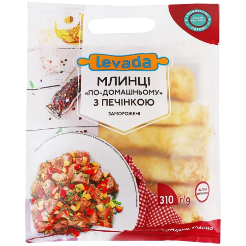 Млинці Levada По-домашньому з печінкою заморожені 310г