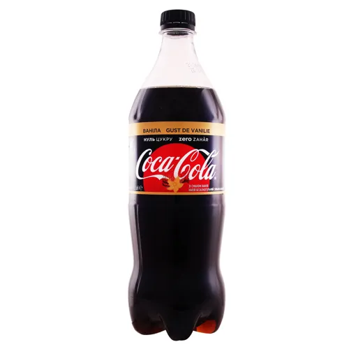 Напій безалкогольний сильногазований безкалорійний Vanilla Coca-Cola 1л
