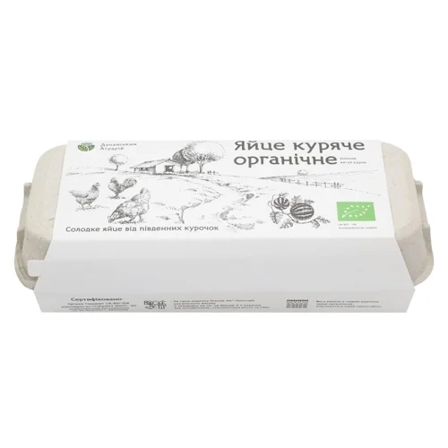Яйця курячі Organic Eggs Органічні Молодильні 10шт