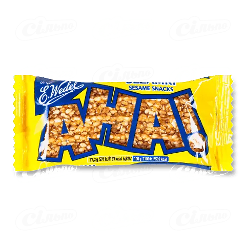 Батончик E.Wedel з кунжутом, 27,2г