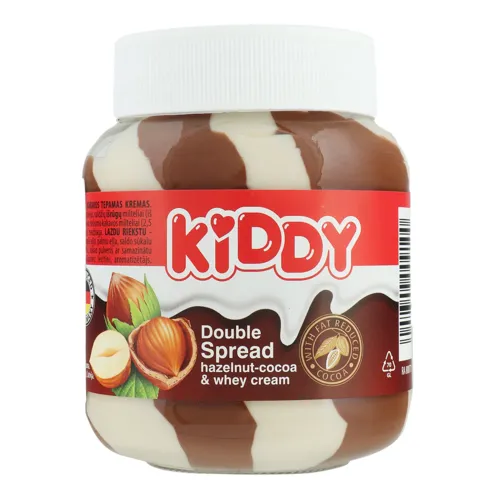 Паста подвійна Hazelnut-cocoa&Whey cream Kiddy с/б 350г