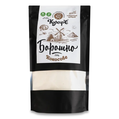 Кокосове Борошно, Вищого Ґатунку, К/У, 250г