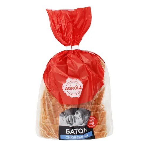 Батон половинка в нарізці Сихівський Agrola м/у 190г