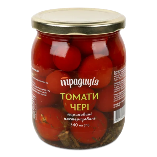 Томати Мариновані Черрі С/Б 540 Мл Традиція