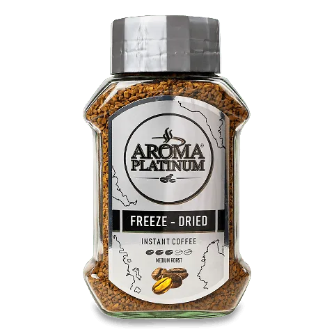 Кава Aroma Platinum розчинна Вищого ґатунку, 200г