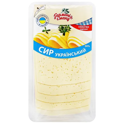 Сир український 50%, 150г слайс