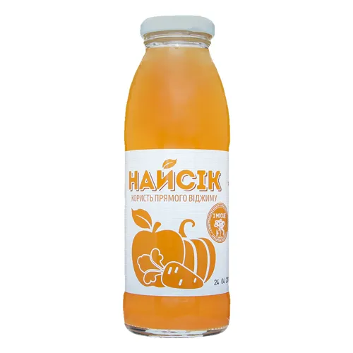 Сік неосвітлений пастеризований фруктово-овочевий Найсік 300мл