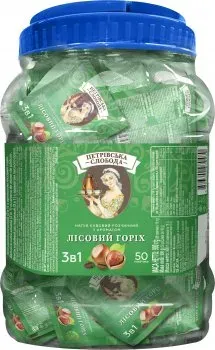 Напиток кофейный растворимый 3 в 1 Петровская Слобода с ароматом Лесной орех 50 шт х 18г