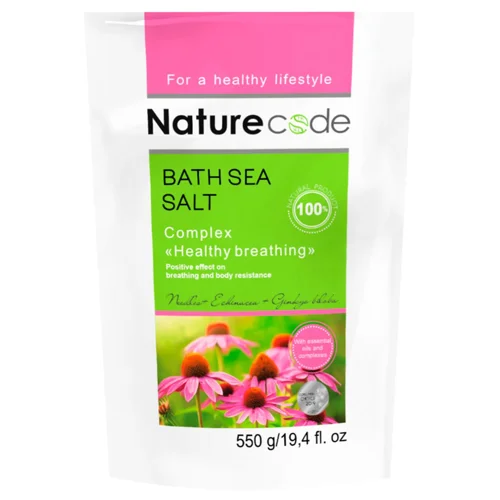 Сіль для ванни Nature Code Healthy breathing морська 550г