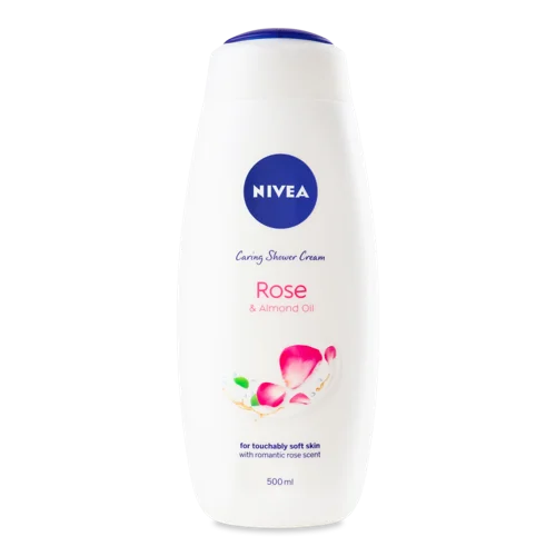 Гель-догляд для душу Rose & Almond Oil, Nivea, 500 мл