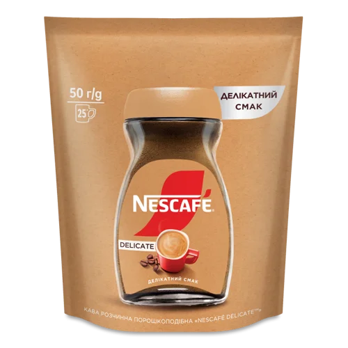 Розчинна Кава Порошкоподібна Delicate Nescafe, В/ґ, 50г