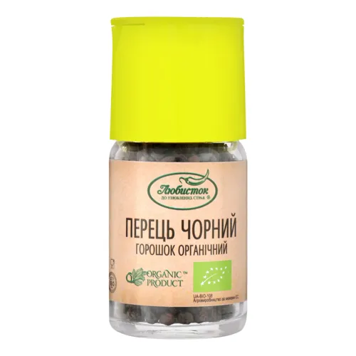 Перець чорний горошок органічний Любисток с/б 33г