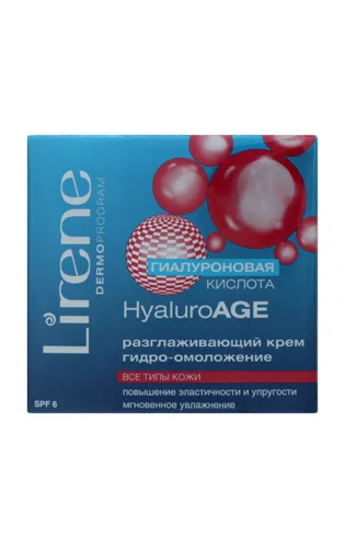 Крем для Обличчя Розгладжуючий HyaluroAGE Lirene, 50мл