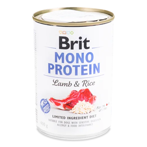 Корм Консервований Для Дорослих Собак Lamb&Rice Mono Protein, З/Б 400г