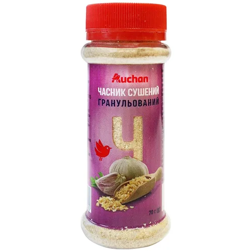 Часник Auchan сушений гранульований 70г