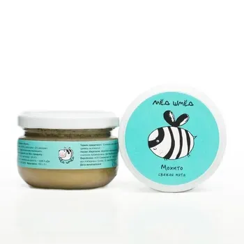 Крем-мед з м'ятою Мед-шмед 150г