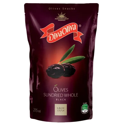 Маслини Diva Oliva ялені з кісточкою 100г