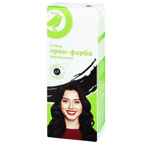 Крем-фарба для волосся Auchan 2.2 Темний каштан