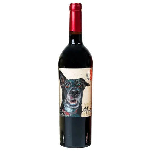 Вино Dog Smile Merlot червоне напівсухе 12%, 0,75л