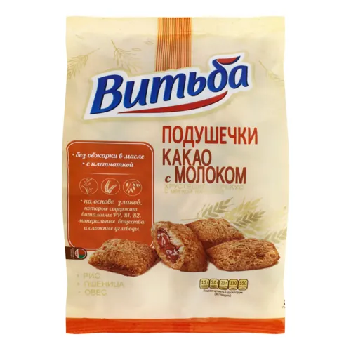 Сніданки сухі Подушечки какао з молоком Витьба м/у 130г