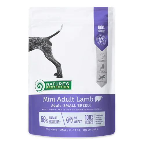 Корм сухий для собак Lamb Adult Nature's Protection, В/ґ, 500г