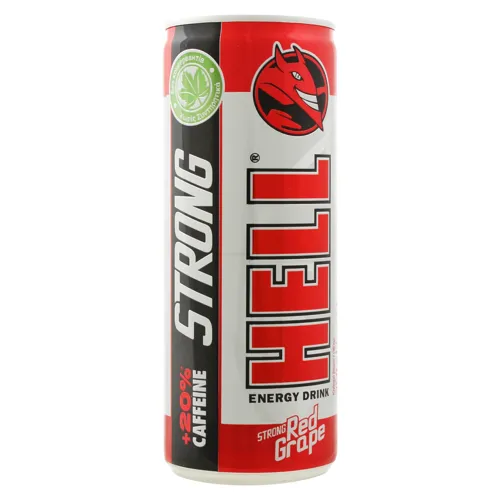 Напій безалкогольний енергетичний газований Red Grape Hell з/б 250мл