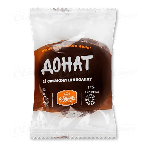 Донат Рум'янець зі смаком шоколаду, 65г