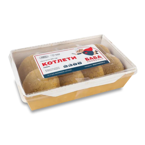 Котлети Рибні Заморожені Баба Peredala, к/у, 560г