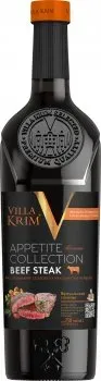 Вино Villa Krim Beef Steak червоне сухе 9-14% 0,75л