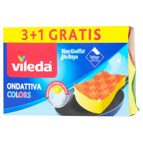 Губки Vileda Pur Active Color 4шт
