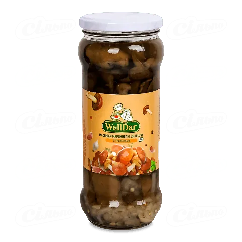 Гриби WellDar маслюки мариновані, 580г