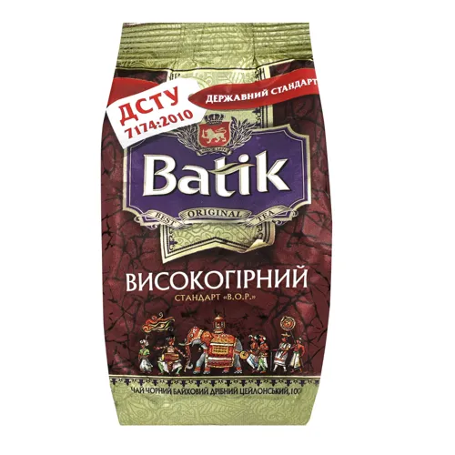 Чай чорний невеликий Високогірний Batik м/у 100г
