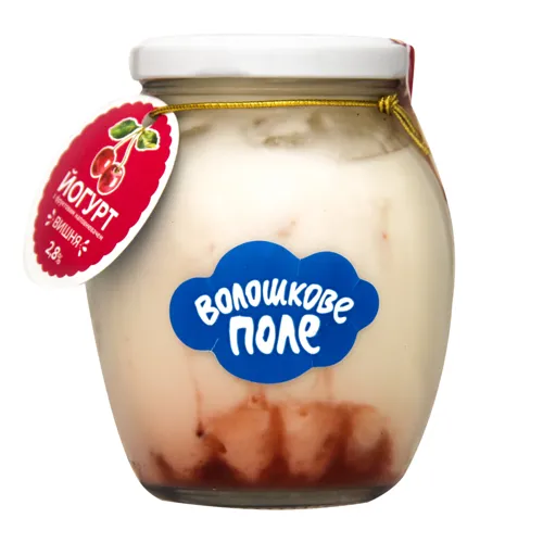 Йогурт 2.8% Вишня Десертний Волошкове поле 350г