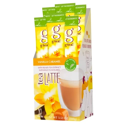 Напій на основі чорного чаю G'tea! Латте Ванільна карамель 10г*10шт