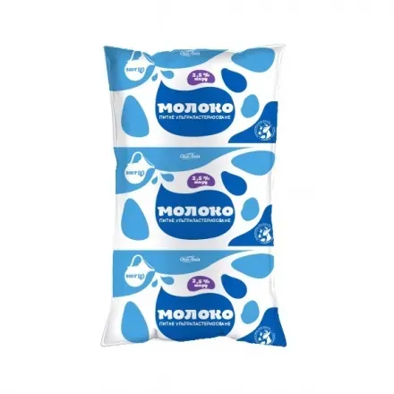 Молоко ультрапастеризоване 2,5% Своя Лінія 0,9 кг