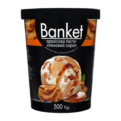 Морозиво 12% Арахіс-кленовий сироп Banket відро 500г