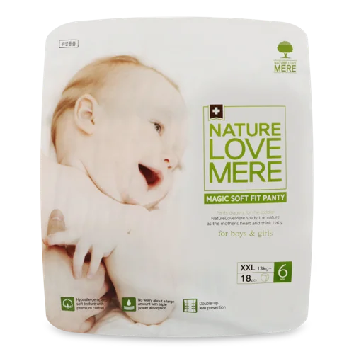Підгузки Дитячі Розмір 6 13кг Magic Soft Fit Panty NatureLoveМере 18шт, в/ґ