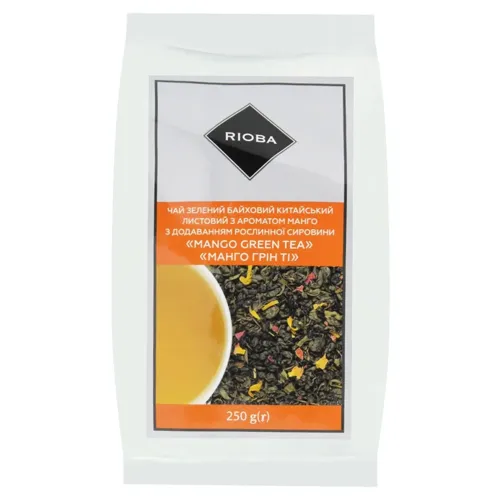 Чай Rioba Mango Green Tea зелений з ароматом манго 250г