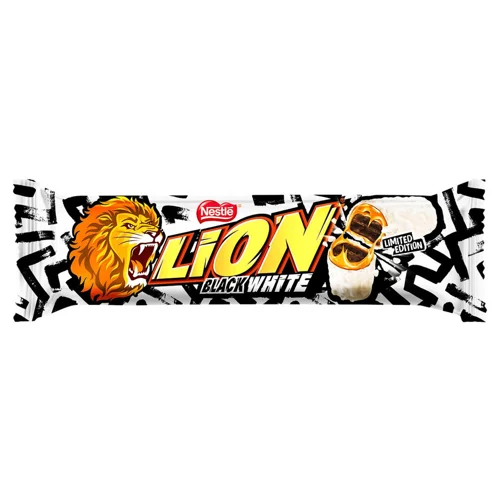 Батончик Lion Black&White зі смаком брауні 42г